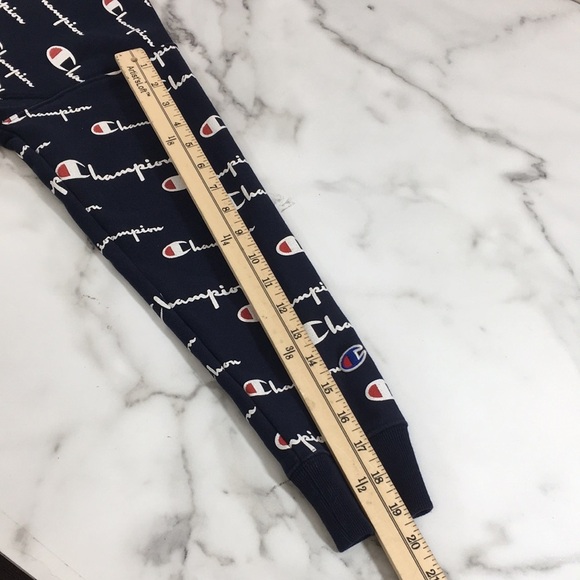 Champion Reverse Weave Logo Graphic Hoodie Womens Small Cotton Pullover Cropped - Picture 7 of 12